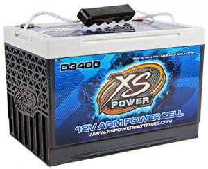 XS Power D3400 XS Series 12V 3,300 Amp AGM High Output Battery with M6 Terminal Bolt